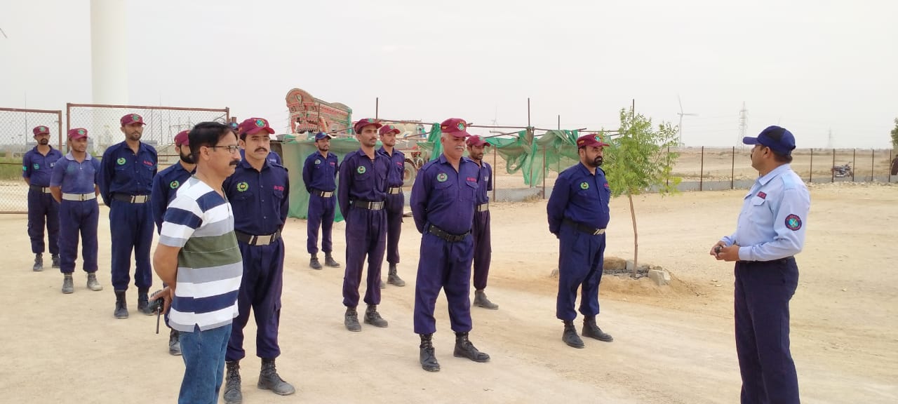 Training exercises conducted for the security staff