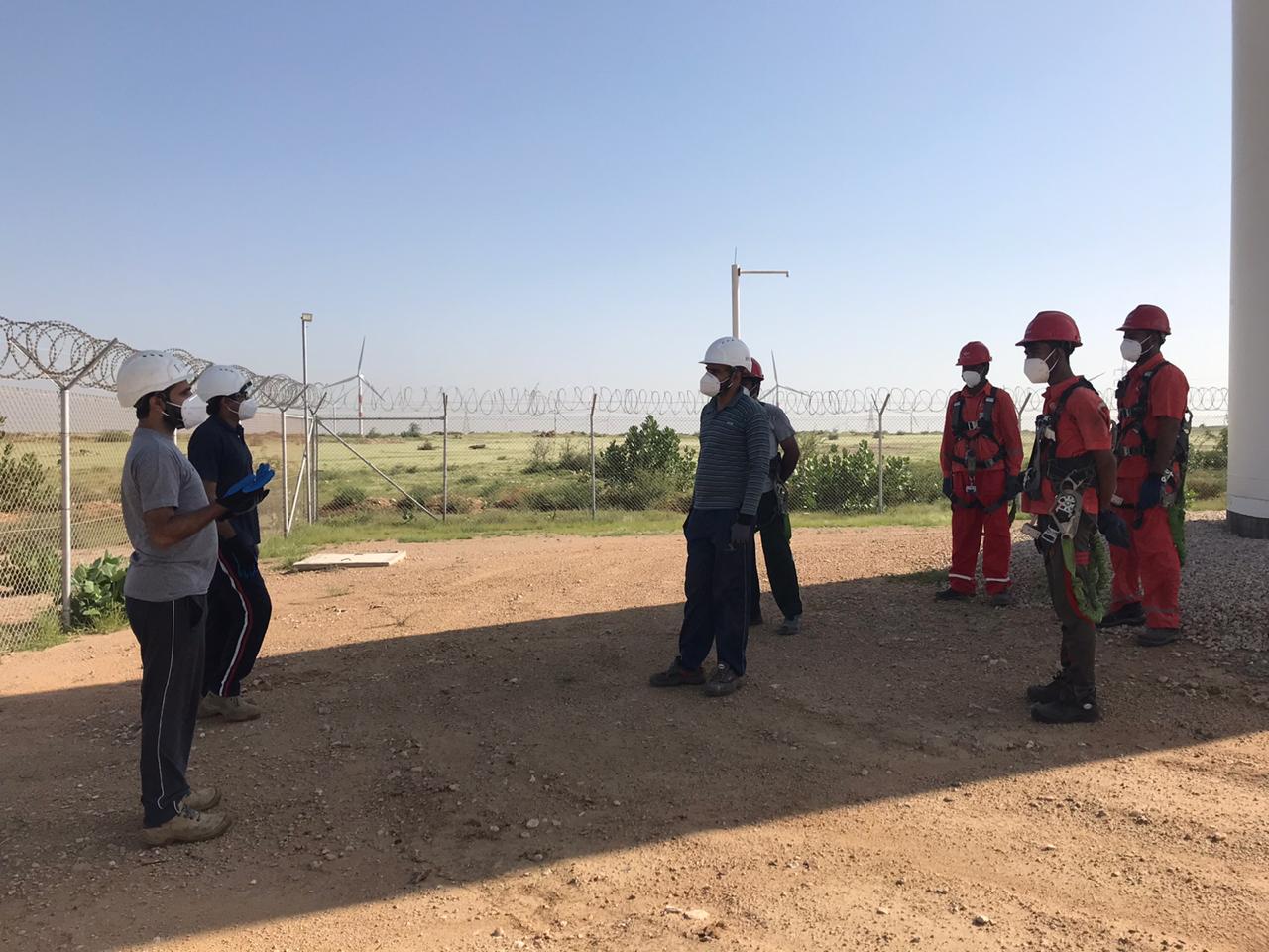 Team Discussion before semi annual maintenance