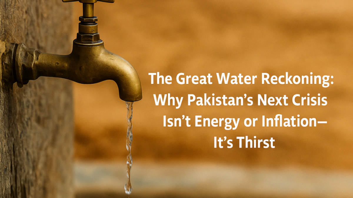 The Great Water Reckoning: Why Pakistan’s Next Crisis Isn’t Energy or Inflation — It’s Thirst