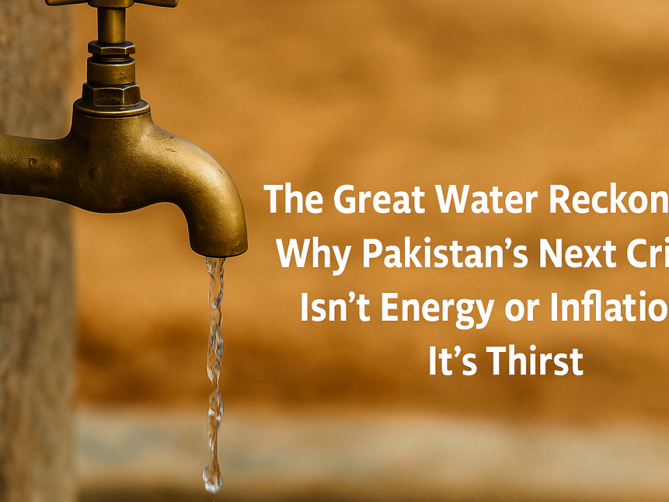The Great Water Reckoning: Why Pakistan’s Next Crisis Isn’t Energy or Inflation — It’s Thirst